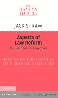 Imagen de portada: Aspects of Law Reform 1st edition 9781107043022
