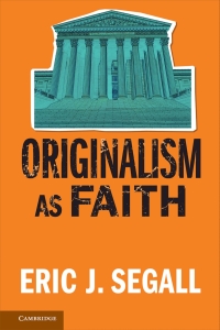 Imagen de portada: Originalism as Faith 9781107188556