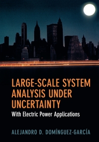 Cover image: Large-Scale System Analysis Under Uncertainty 9781107192089