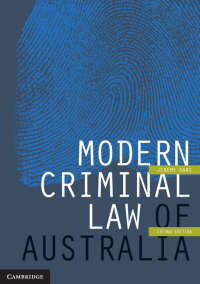 Titelbild: Modern Criminal Law of Australia 2nd edition 9781107565975