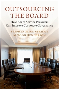 Cover image: Outsourcing the Board 9781107193697
