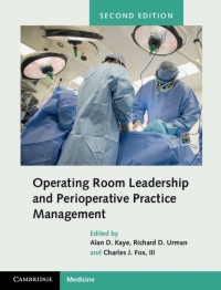 Cover image: Operating Room Leadership and Perioperative Practice Management 2nd edition 9781107197367