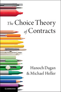 Cover image: The Choice Theory of Contracts 9781107135987