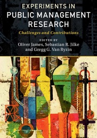 Cover image: Experiments in Public Management Research 9781107162051