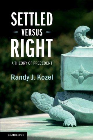 Cover image: Settled Versus Right 9781107127531