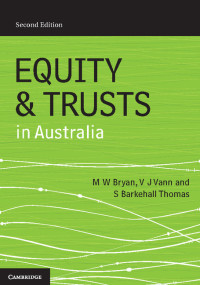 Cover image: Equity and Trusts in Australia 2nd edition 9781316621943
