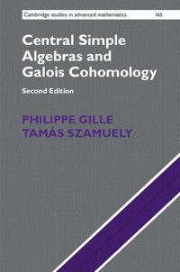 Imagen de portada: Central Simple Algebras and Galois Cohomology 2nd edition 9781107156371