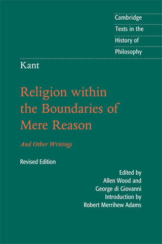 Cover image: Kant: Religion within the Boundaries of Mere Reason 2nd edition 9781107149595