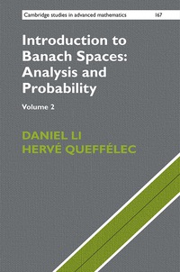 Titelbild: Introduction to Banach Spaces: Analysis and Probability: Volume 2 9781107162624