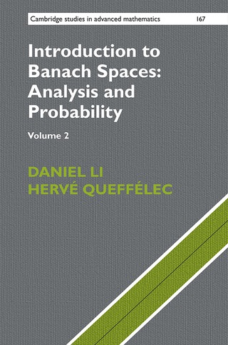 Imagen de portada: Introduction to Banach Spaces: Analysis and Probability: Volume 2 9781107162624