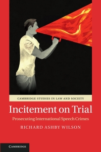 Imagen de portada: Incitement on Trial 9781107103108