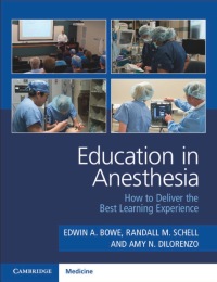 Cover image: Education in Anesthesia 9781316630389