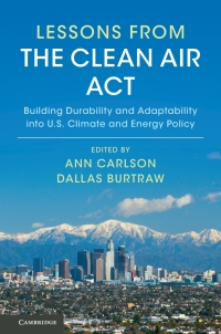 Cover image: Lessons from the Clean Air Act 9781108421522