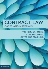 Omslagafbeelding: Contract Law 9781108435277