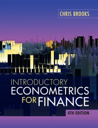 Cover image: Introductory Econometrics for Finance 4th edition 9781108436823
