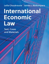 صورة الغلاف: International Economic Law 9781108423885