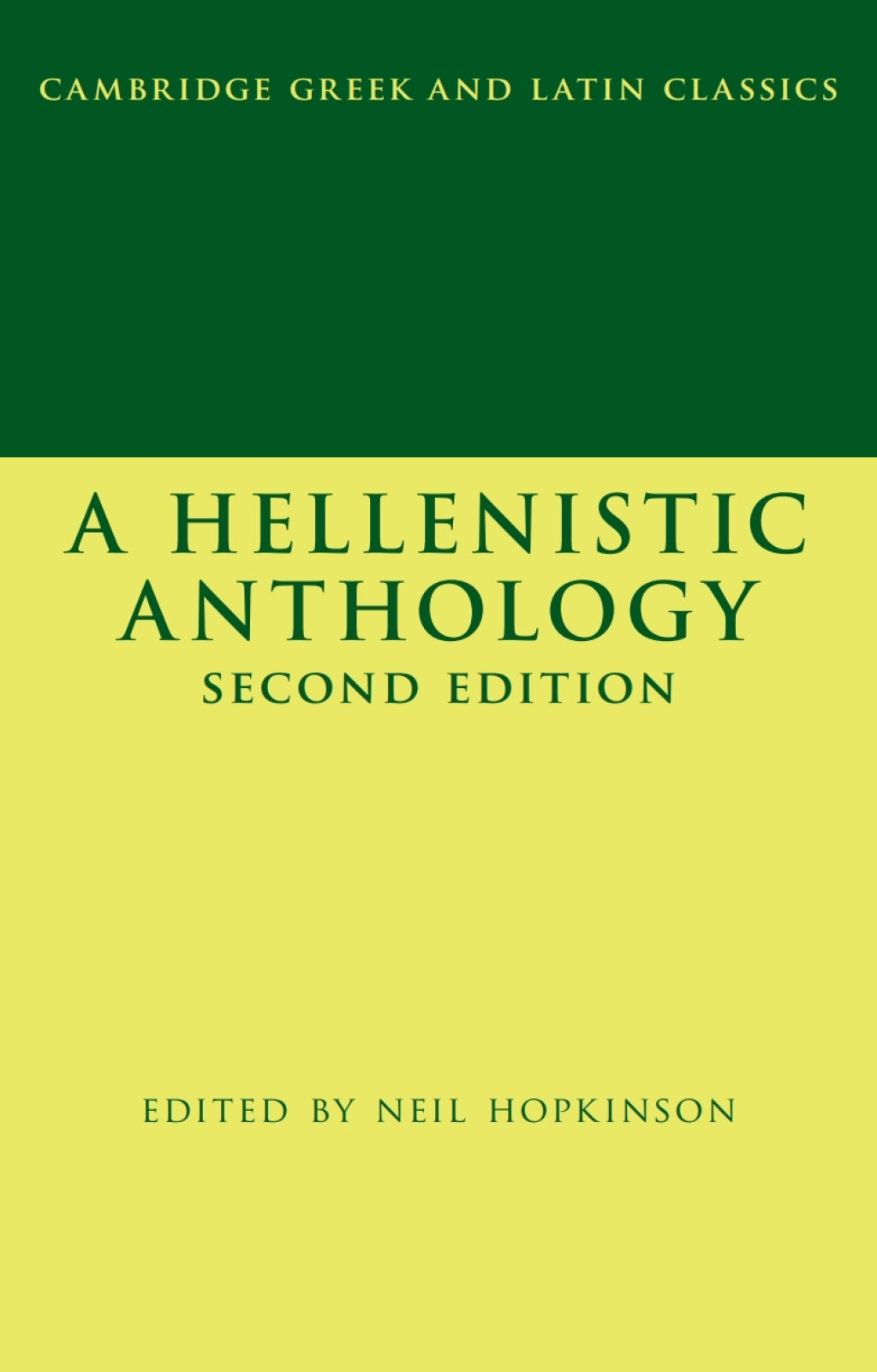 A Hellenistic Anthology 2nd Edition