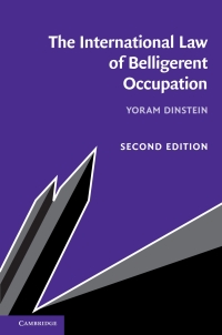Cover image: The International Law of Belligerent Occupation 2nd edition 9781108497978