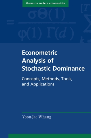 Imagen de portada: Econometric Analysis of Stochastic Dominance 9781108472791