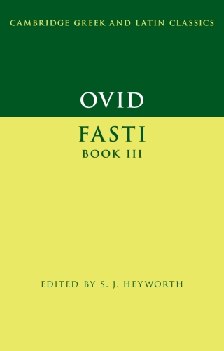 Imagen de portada: Ovid: Fasti Book 3 9781107016477