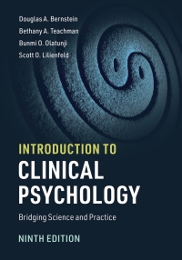 Cover image: Introduction to Clinical Psychology 9th edition 9781108484374