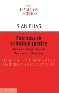 Cover image: Fairness in Criminal Justice 9781108474351