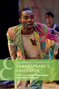 Cover image: The Cambridge Companion to Shakespeare's Language 9781107131934