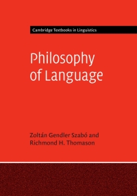 Cover image: Philosophy of Language 9781107096646