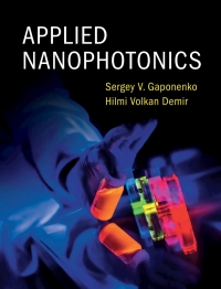 Imagen de portada: Applied Nanophotonics 9781107145504