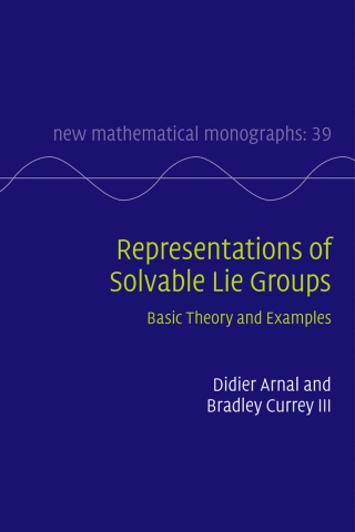 Cover image: Representations of Solvable Lie Groups 9781108428095