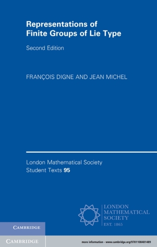 Cover image: Representations of Finite Groups of Lie Type 2nd edition 9781108481489