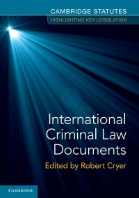 Cover image: International Criminal Law Documents 9781108729086