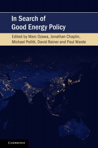 Cover image: In Search of Good Energy Policy 9781108481168