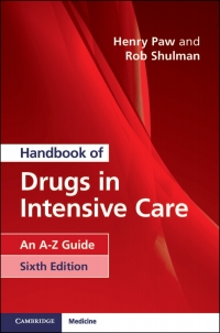 Imagen de portada: Handbook of Drugs in Intensive Care 6th edition 9781108444354