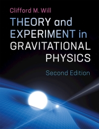 Cover image: Theory and Experiment in Gravitational Physics 2nd edition 9781107117440