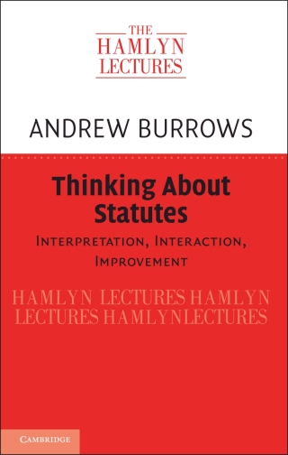 Imagen de portada: Thinking about Statutes 9781108475013