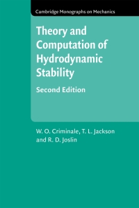 Imagen de portada: Theory and Computation in Hydrodynamic Stability 2nd edition 9781108475334