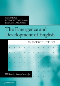 Cover image: The Emergence and Development of English 9781108469982