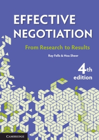 Cover image: Effective Negotiation 4th edition 9781108701297