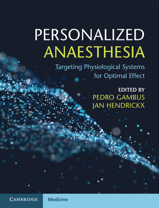 Imagen de portada: Personalized Anaesthesia 9781107579255