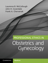 Cover image: Professional Ethics in Obstetrics and Gynecology 9781316631492