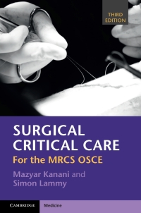 Cover image: Surgical Critical Care 3rd edition 9781108702546