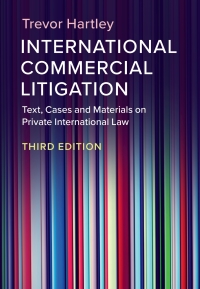 Cover image: International Commercial Litigation 3rd edition 9781108721134