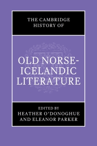 Imagen de portada: The Cambridge History of Old Norse-Icelandic Literature 1st edition 9781108486811