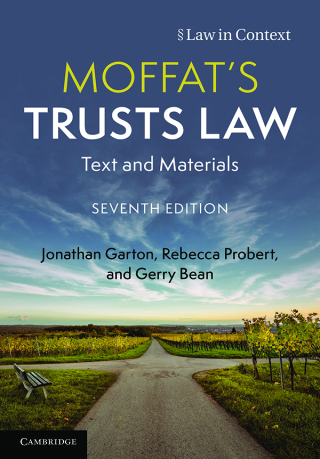 Cover image: Moffat's Trusts Law 7th edition 9781108796446