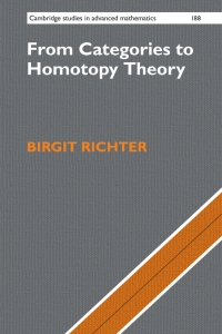 Cover image: From Categories to Homotopy Theory 9781108479622