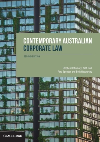 Omslagafbeelding: Contemporary Australian Corporate Law 2nd edition 9781108796958