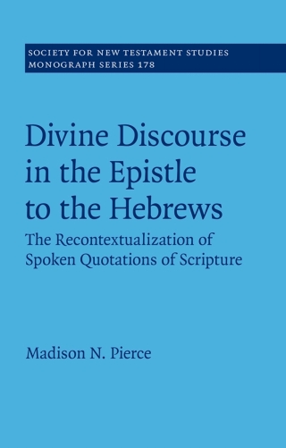 Cover image: Divine Discourse in the Epistle to the Hebrews 9781108495417