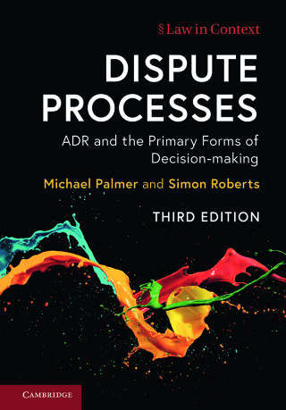 Imagen de portada: Dispute Processes 3rd edition 9781107070547