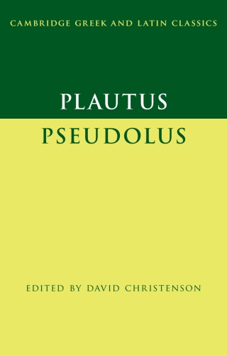 Cover image: Plautus: Pseudolus 9780521766241